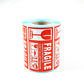 1 Roll Small FRAGILE, HANDLE WITH CARE, KEEP DRY Sticker 90mm x 50mm 500 Pcs